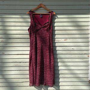 90s style polka dot dress